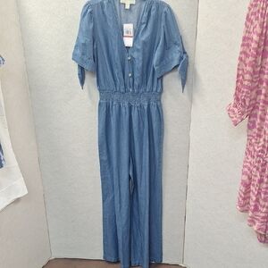 Michael Kors Denim Blue Jumpsuit
